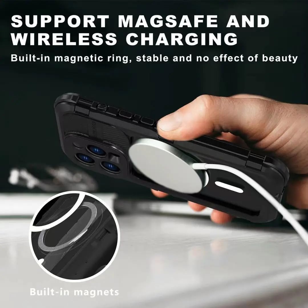 Estuche Impermeable para iPhone 15 Pro Max/15 Pro/15 Plus/15, IP68 Estuche Resistente a Prueba de Golpes de Cuerpo Completo de Metal Resistente al Agua Grado Militar