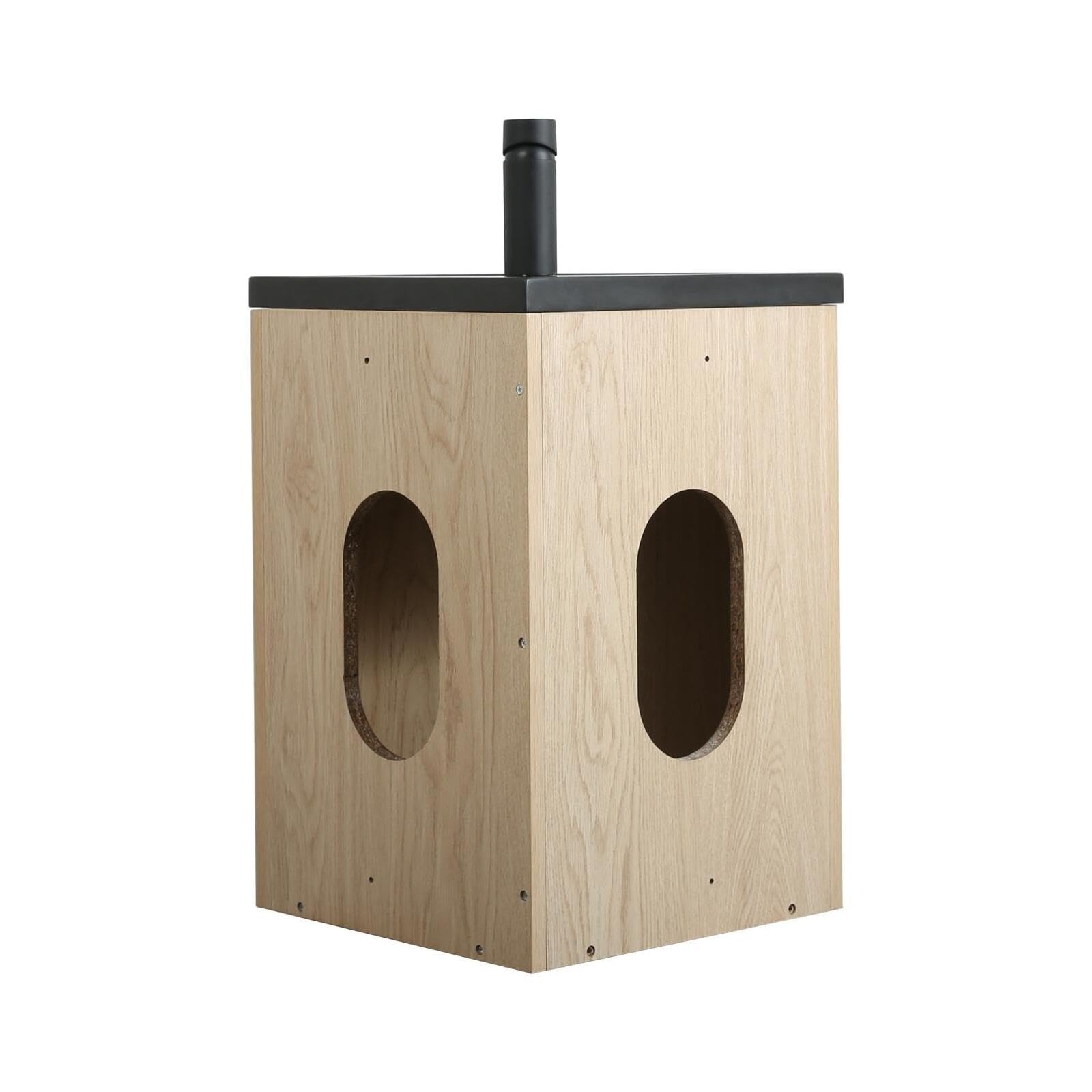 Mob-In Skino - Lavamanos de esquina con lavabo de resina, 35 x 53 x 35 cm