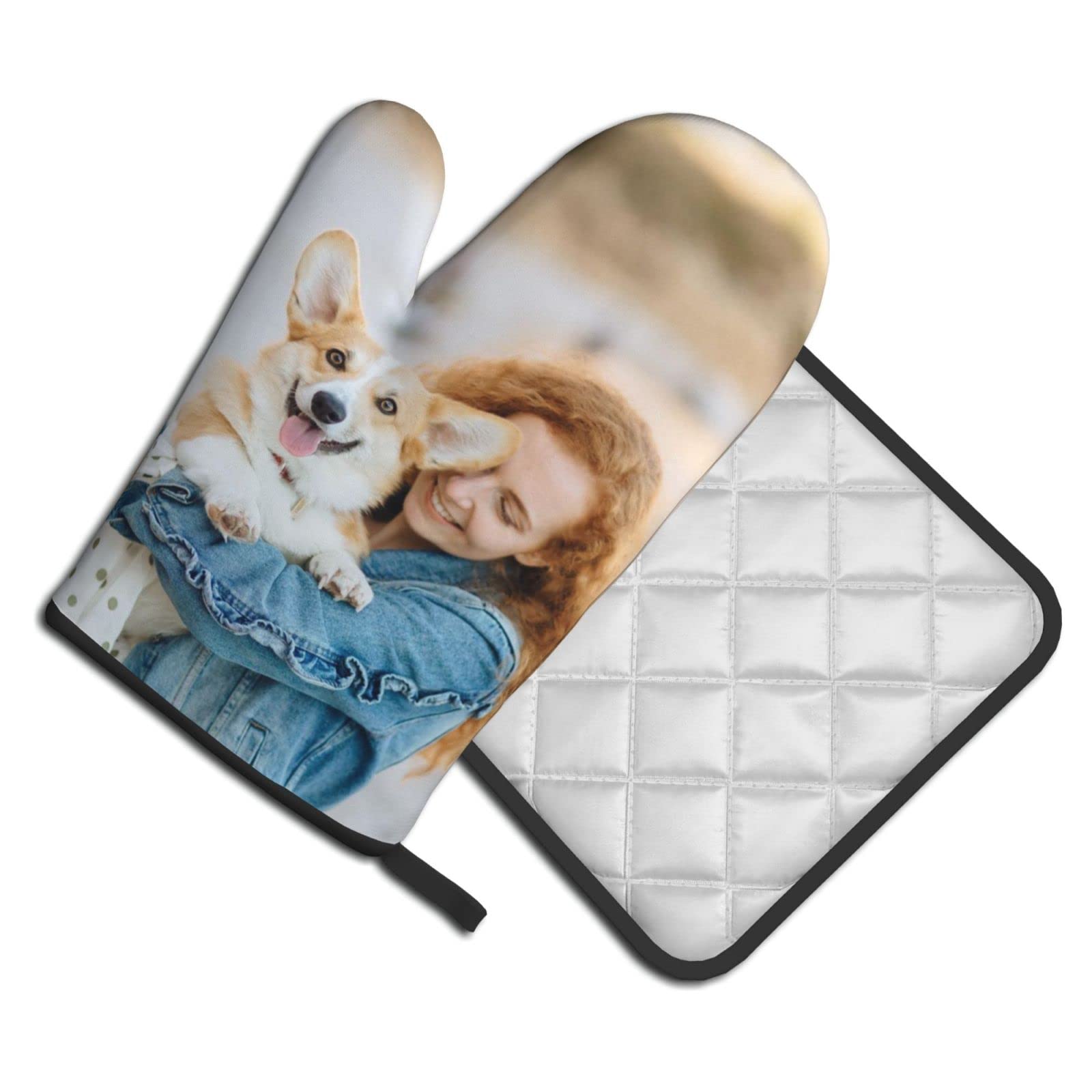 Kay Dee Cook's Kitchen Birdseye Woven Oven Mitt with Grommets, No Size, Graphite