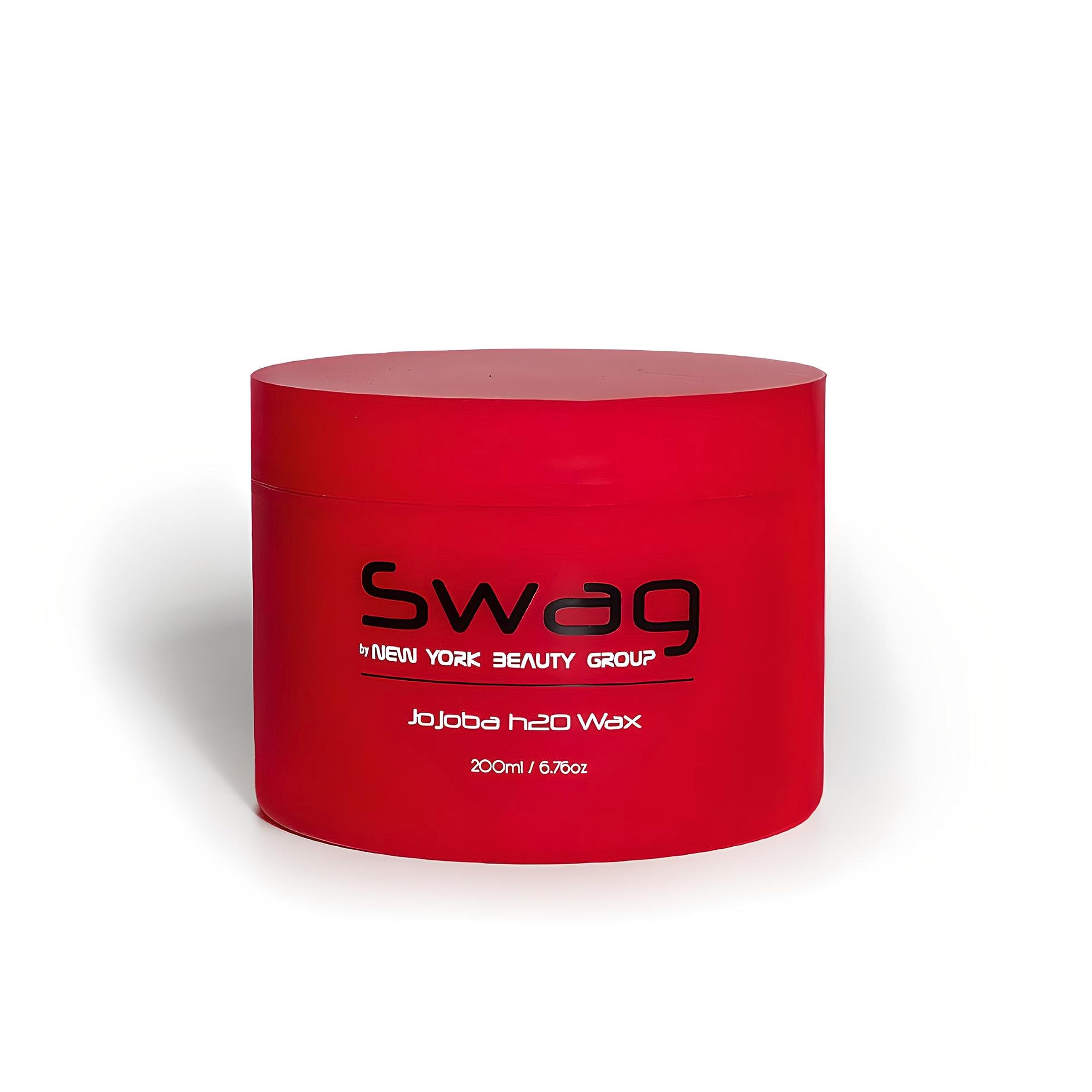 Swag Jojoba H20 Wax for Men - Non-sticky formula with light fragrance - Easily molds your hair - 200 ml /6.76 oz - 36 Pack