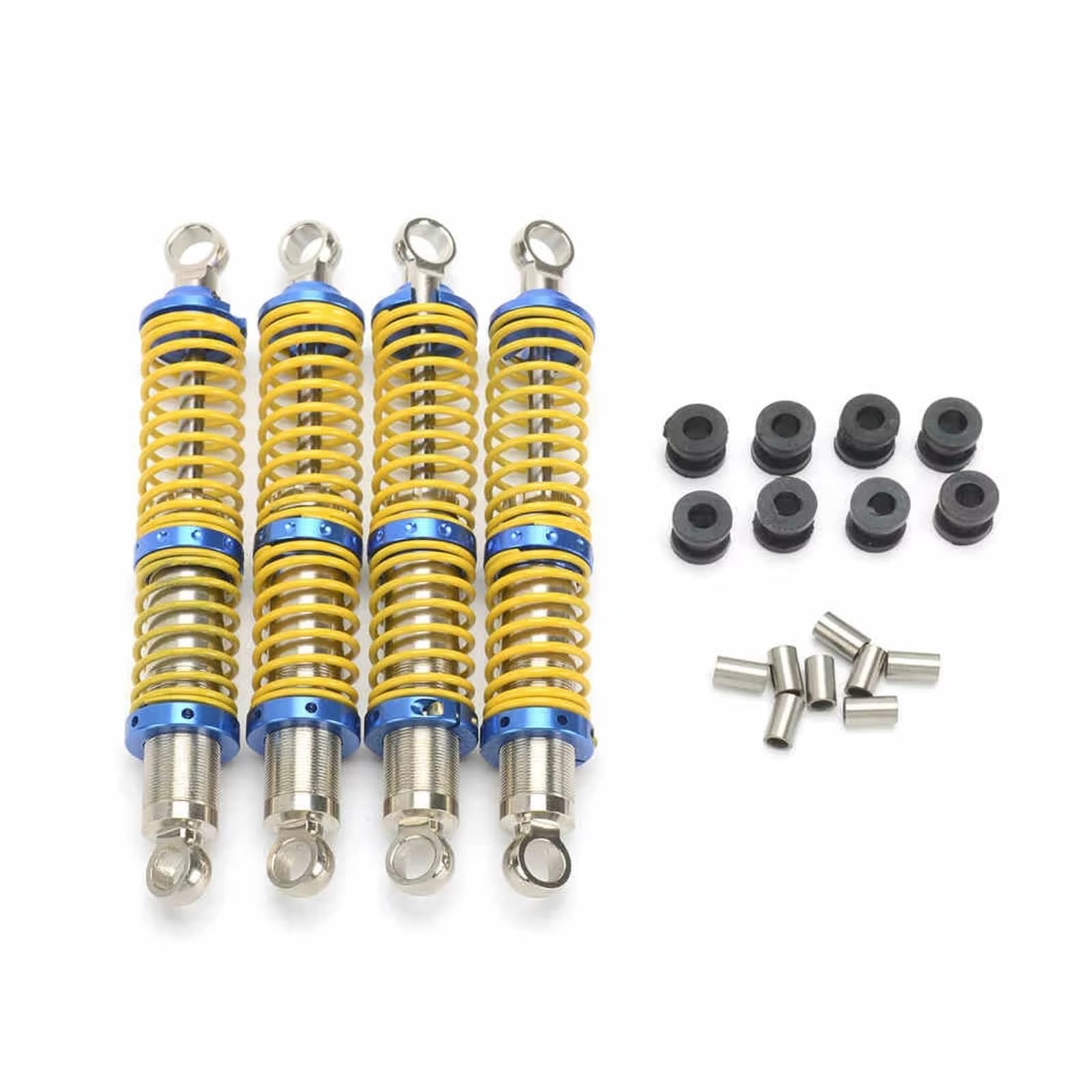 Amortisseur RC de précision en acier inoxydable jaune double section 1/10