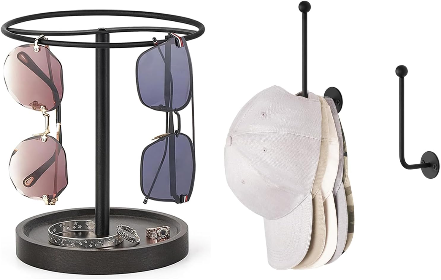 Dahey Hat Organizer and Sunglasses Organizer for Home Decor