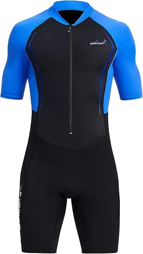 Miniatura 6 de DIVE & SAIL Traje de neopreno corto de 0.059 in para adultos, para buceo, natación, surf, canoa