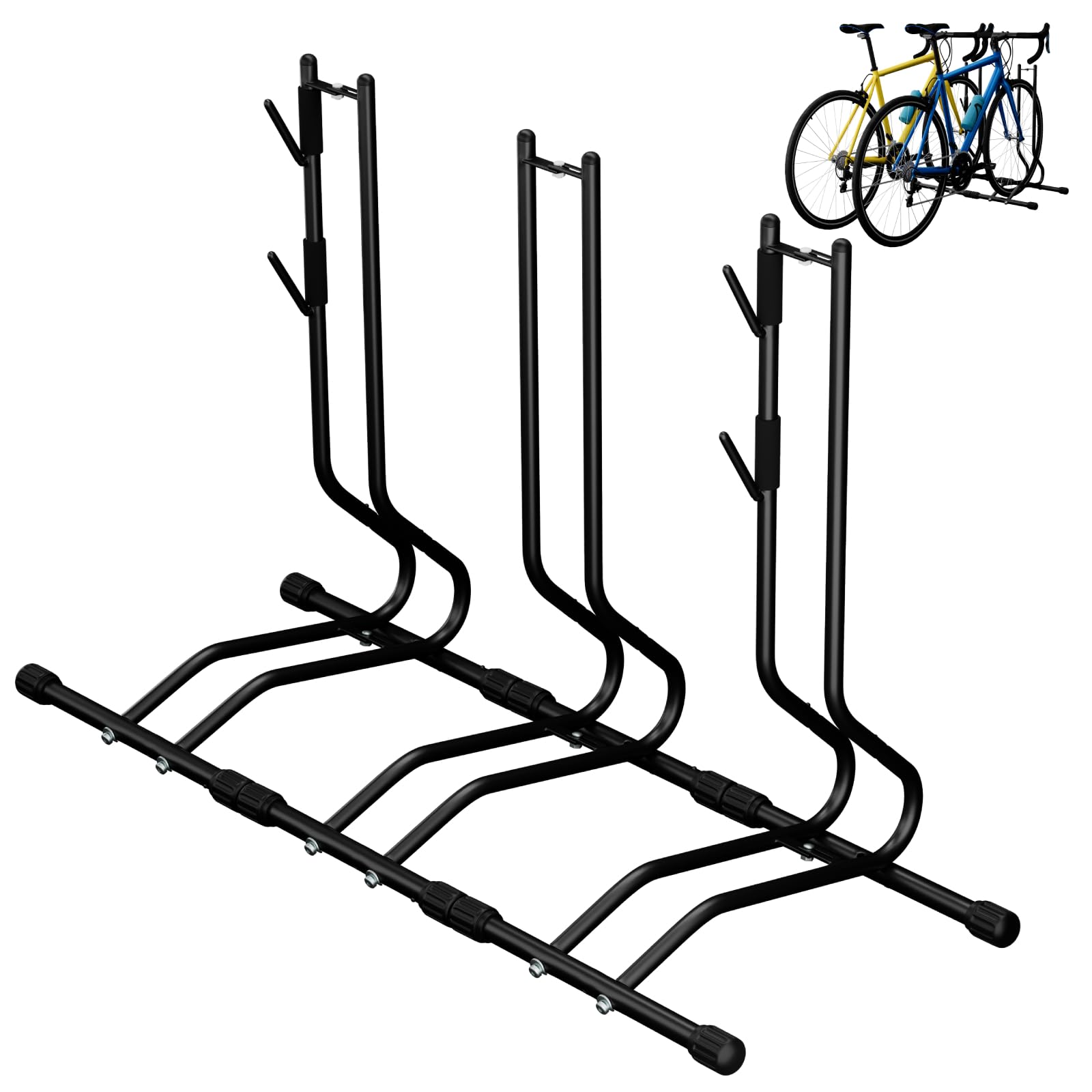 TLGREEN Fahrradständer Boden 3er-Set 24–26 Zoll,2-stufig(40/70 mm)