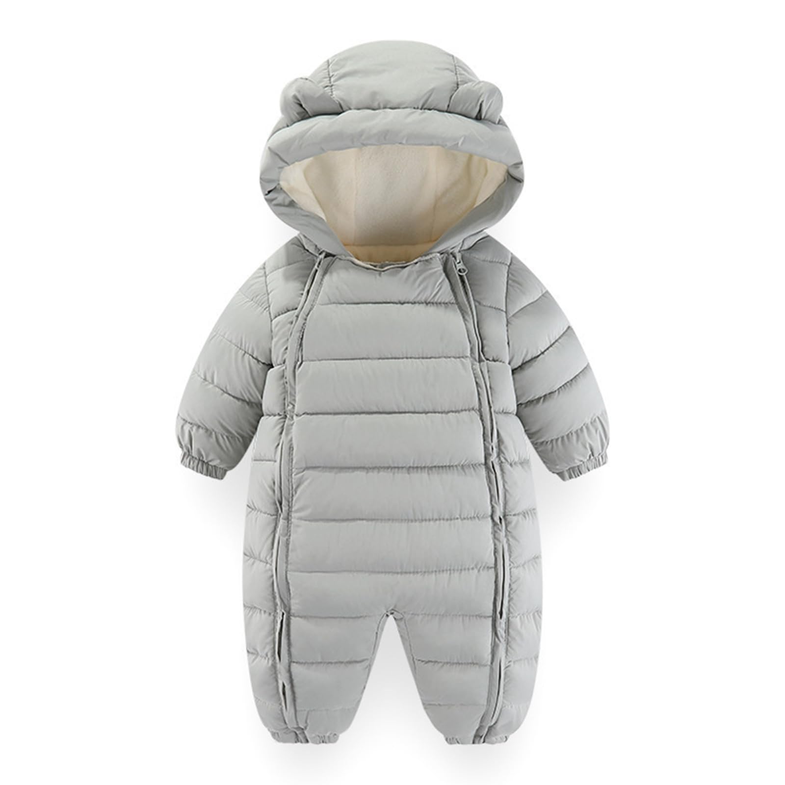 JiAmy Bebé Traje de Nieve Mameluco Invierno Capucha Mono Niños Niñas Infantil Esquí Pelele Grueso Trajes 9-30 Meses