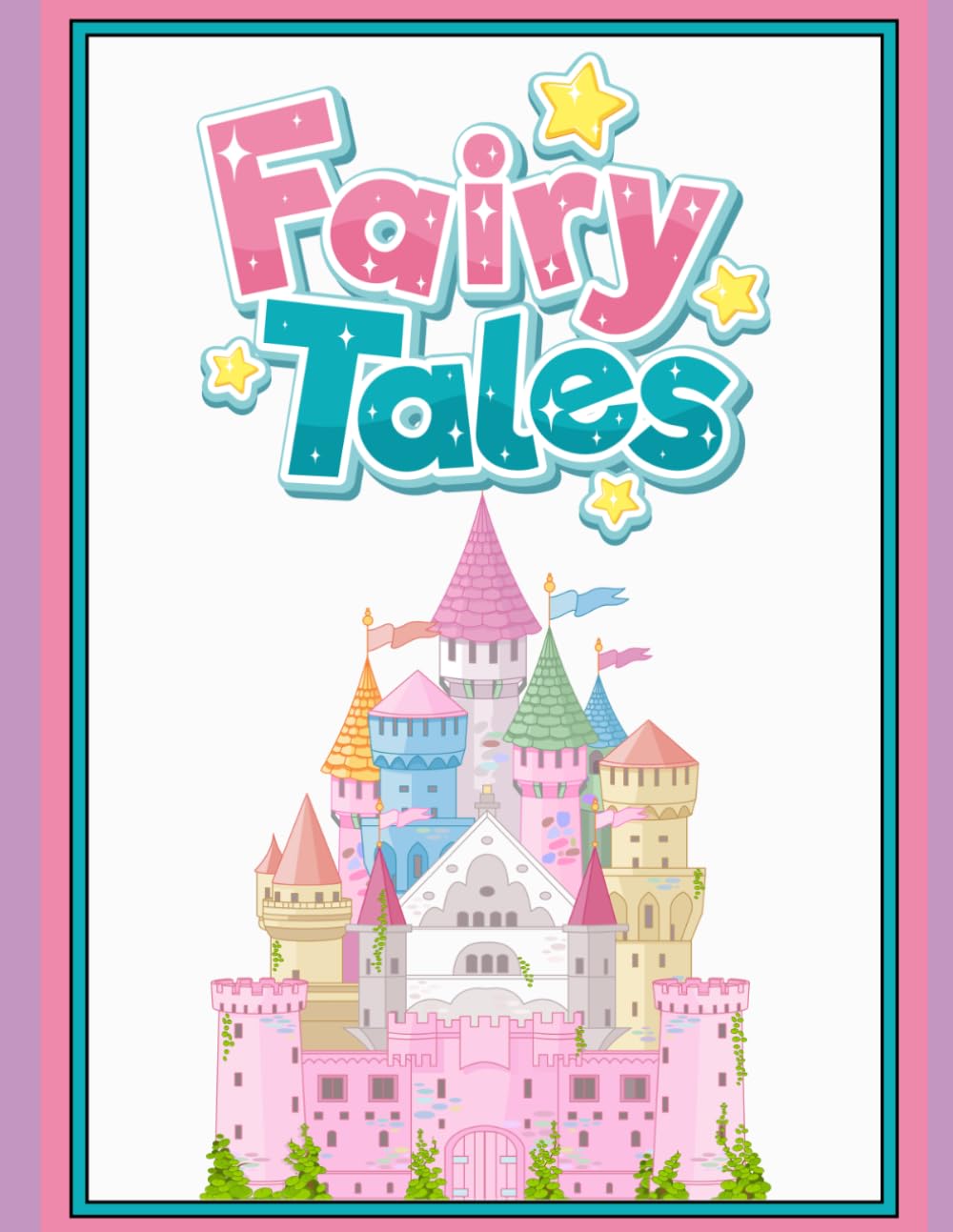 Coloring Books: Cute Princess Designs for Girls, Original Large Illustrations, Bold and Easy Coloring Pages, for Kids Ages 4-8