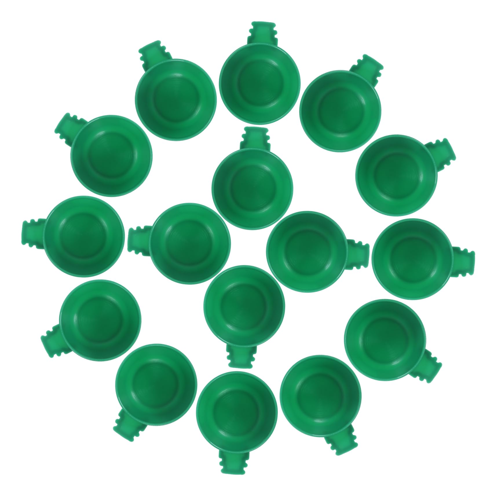 HAPINARY 25Pcs Parrot Feeder Cups Durable Bird Feeding Bowl for Water Food Stable Installation for Animals Easy to Clean Versatile Design for Parrots Rabbits and More