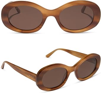 DIFF Lainey | Designer Oval Sunglasses for Women | UV400 Protection