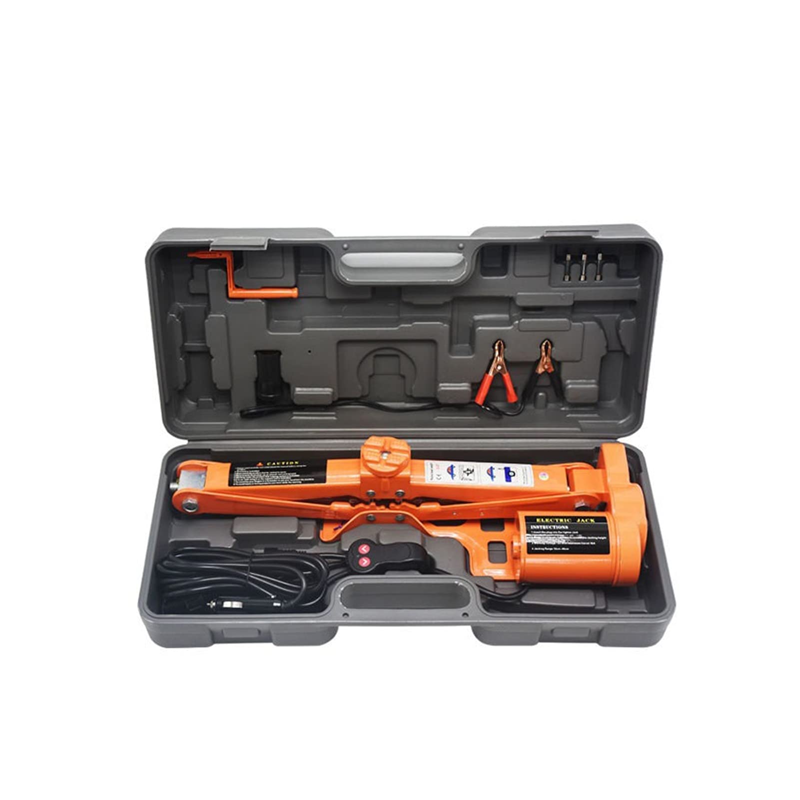 QUSYZD Trailer Jack, Electric Jack 12V Multifunctional 3T Off-Road Car Tire Changing Tool Scissor,