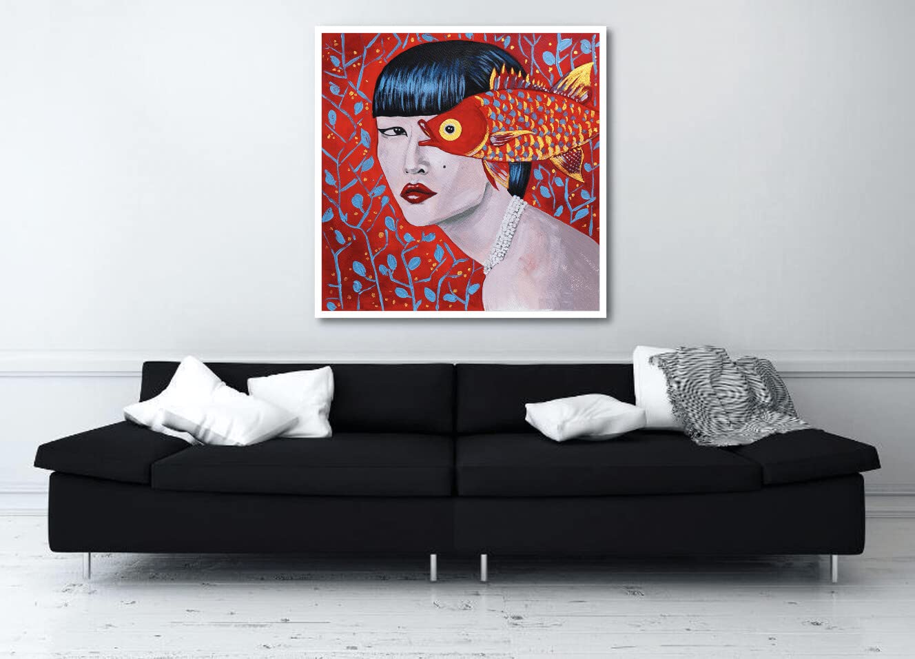 Art moderne, DIAMOND PAINTING, Création FRANÇAISE, BRODERIE DIAMANT, Tableau 5D Peinture Diamant, Tableau en strass HAUT DE GAMME, Tableau PARTIEL, Série COLLECTEUR, Perles RONDES, 66X66