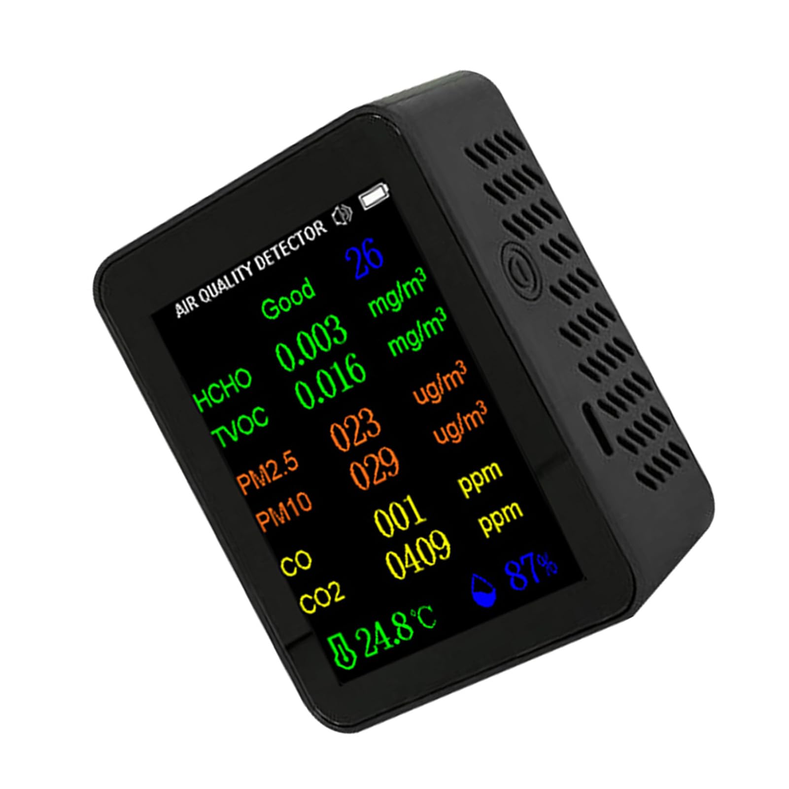 Kavolet Misuratore Portatile della qualità Dell'aria App Control Rilevatore di Anidride Carbonica 9in1 per Interni Domestici e Lavorazione dei Materiali (#3)