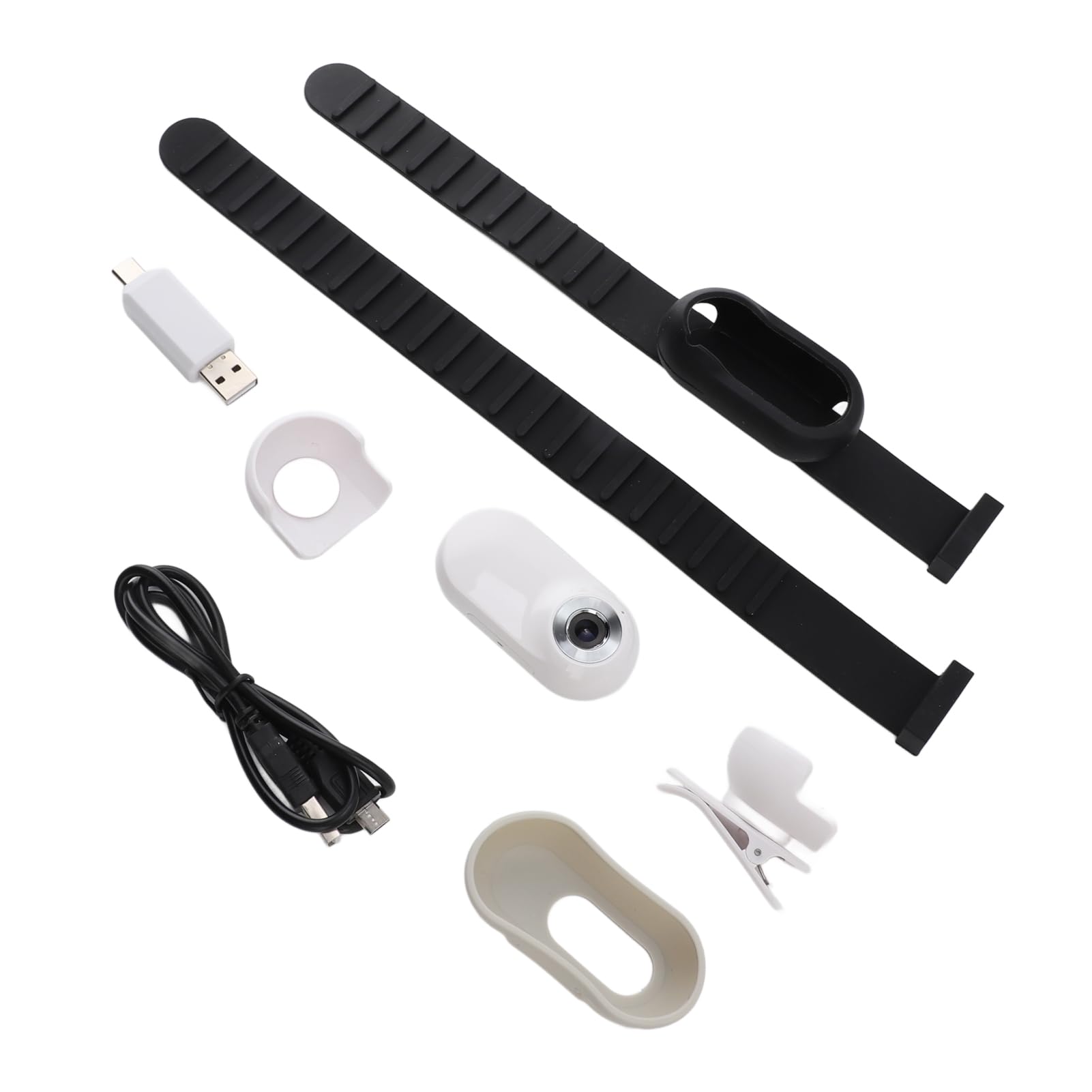 SENECESLI Cámara de Collar de Gato 4K, Soporte de Cámara para Mascotas HD 128 GB Ampliable, Cámara de Acción Pequeña para Registros de Video Cámara de Collar de Perro para Suministros para