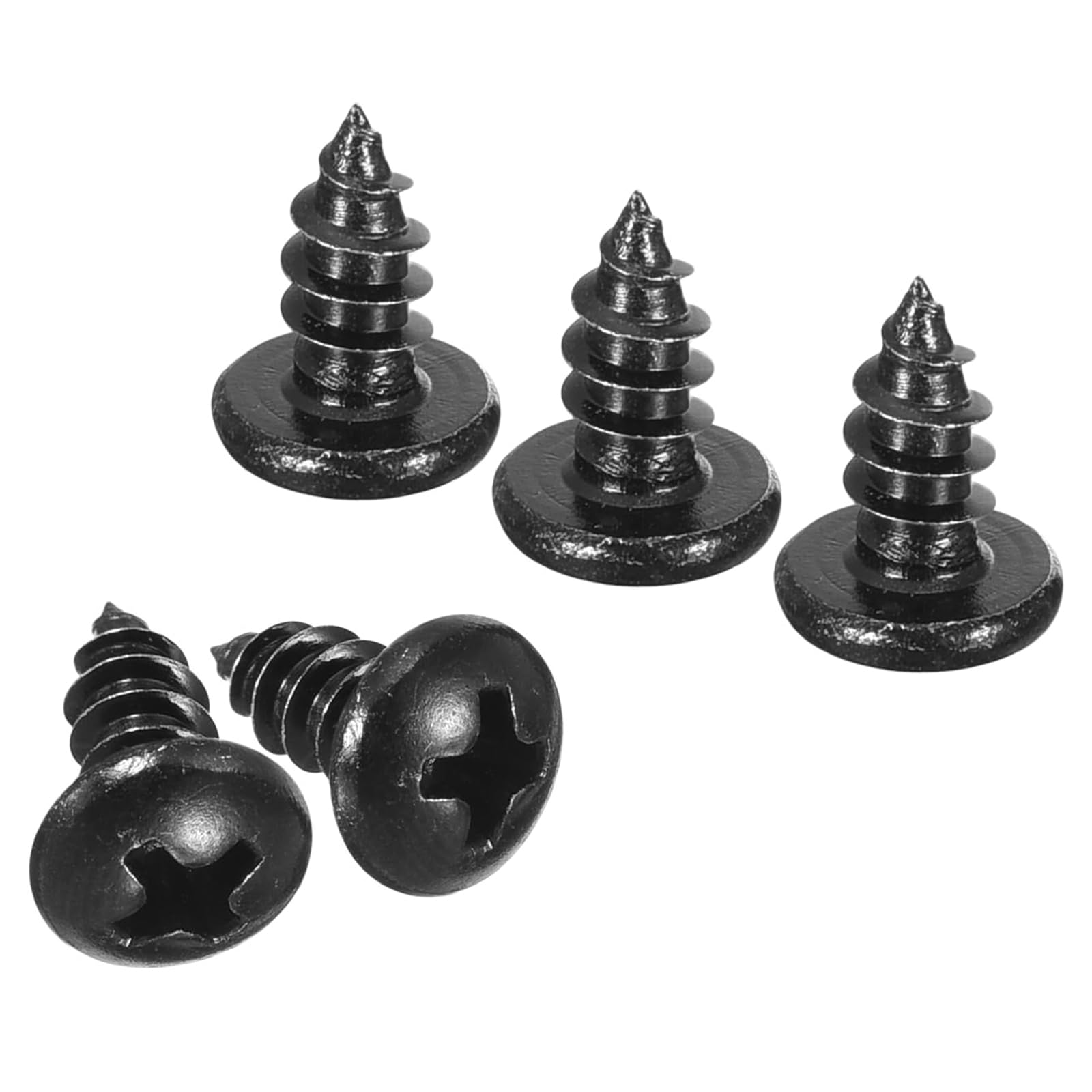 TA-VIGOR 100Pcs Self Tapping Screws, M4 Phillips Pan Head Screw, 8mm Round Head Tapping Screws