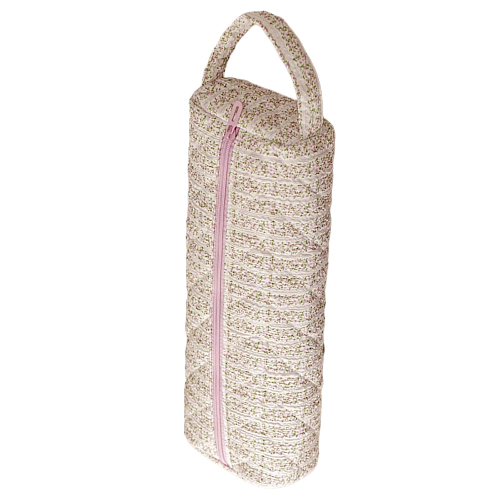 Portable Large Capacity Quilting Cotton Hair Dryer Storage Bag Dustproof Curler Storage Bags with Handle Print Hairdryer Accessory Bag