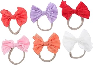 TOYANDONA 6 Peças Faixa De Cabeça De Algodão Faixa De Cabeça Floral Para Bebês Meninas Fitas De Cabelo Para Meninas Faixas De Cabeça De Bebê Laço De Cabeça De Bebê Recém-Nascidos Arco De
