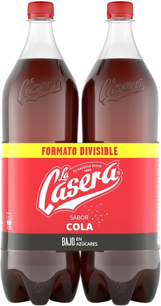 La Casera Cola Bebida Refrescante en envase PET de 2 litros
