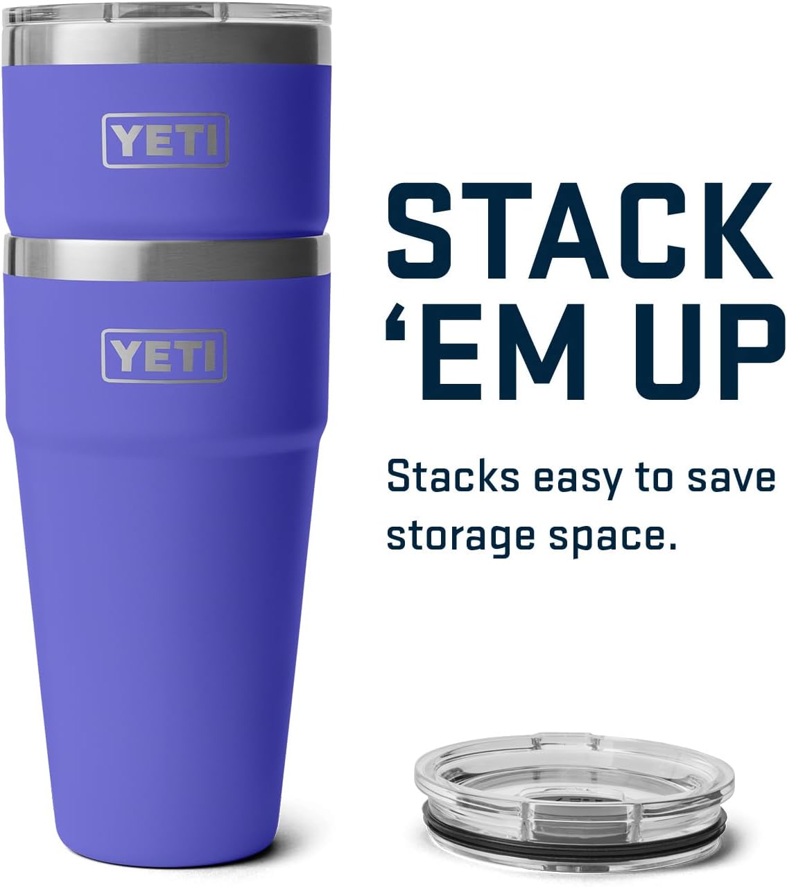 YETI Rambler 30 oz Stackable Tumbler, Stainless Steel, Vacuum Insulated with MagSlider Lid - Image 8