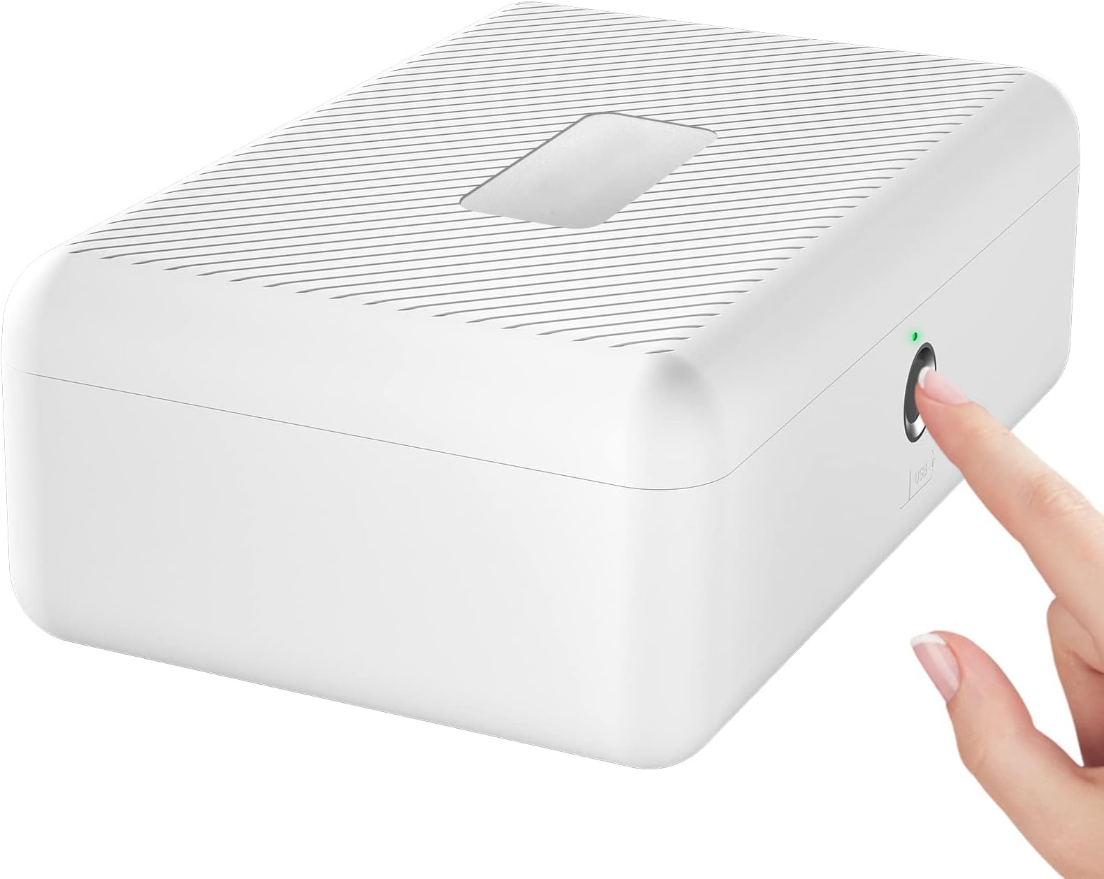 Biometric Fingerprint Storage Box, Portable Cash Jewelry Security Case Lock Box Safe, Box Safe for Car, Home, Office and Travel