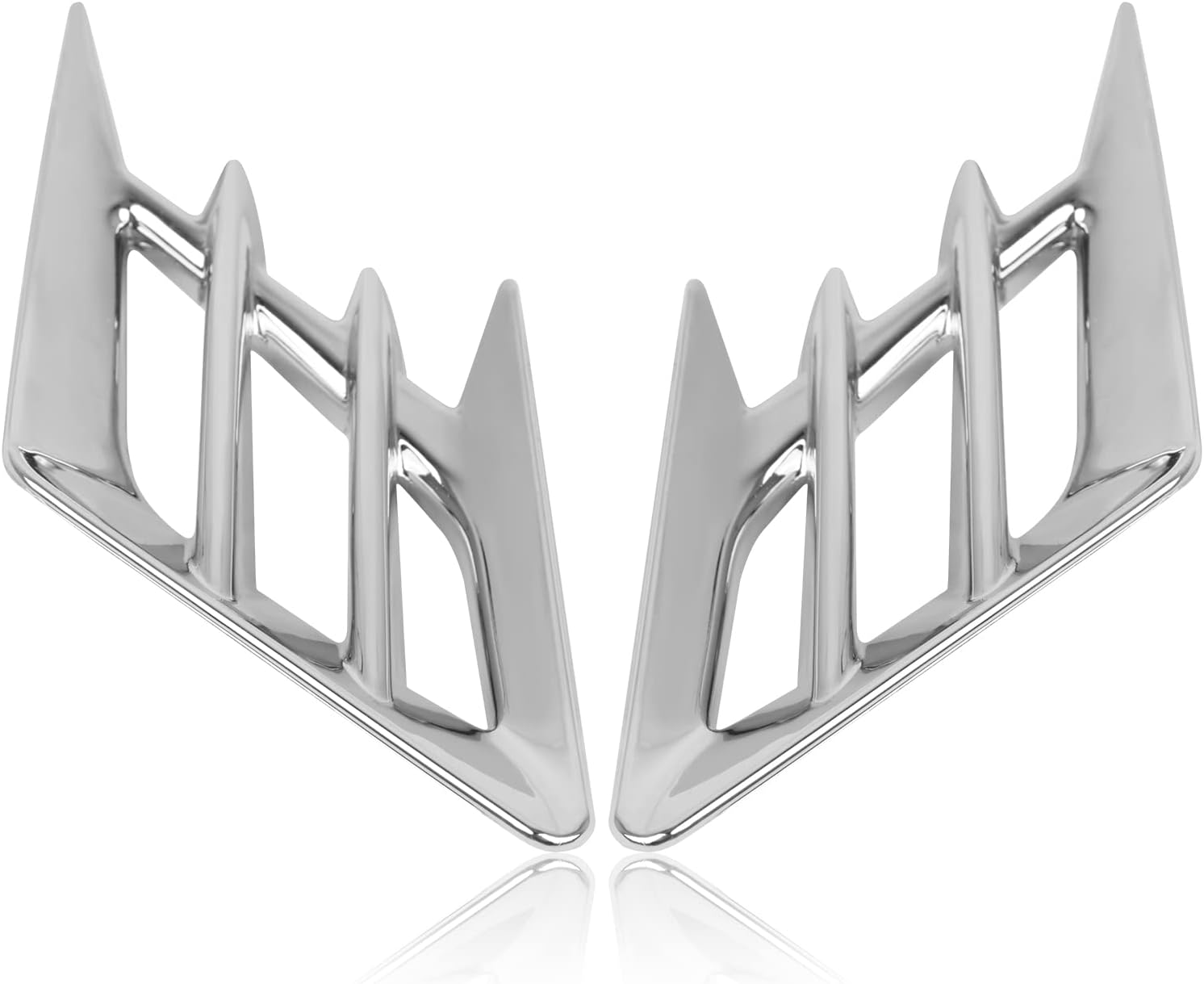 Rear Side Panel Vent Accent Decorative Trim Chrome Accessories Replacement for Honda Goldwing 1800 GL1800 2018-2021 ABS Plastic Motorcycle Frame Fairing Accessories