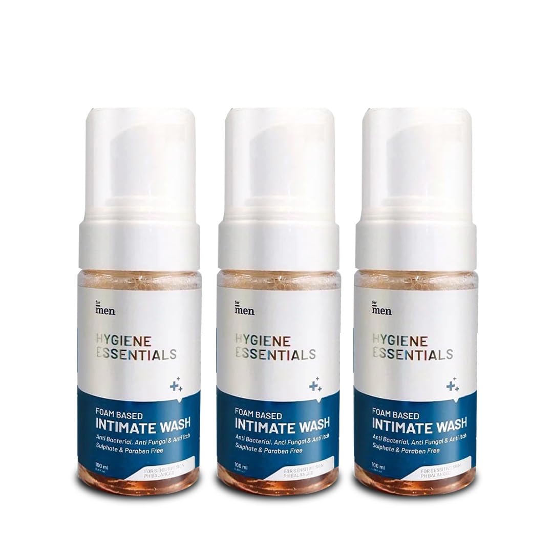 ForMen Intimate Wash for Men | pH Balanced Foam Based | Intimate Hygiene Wash | Anti Bacterial, Anti Fungal Sulphate & Paraben Free | with Aloe Vera and Tea Tree Oil (Pack of 3)