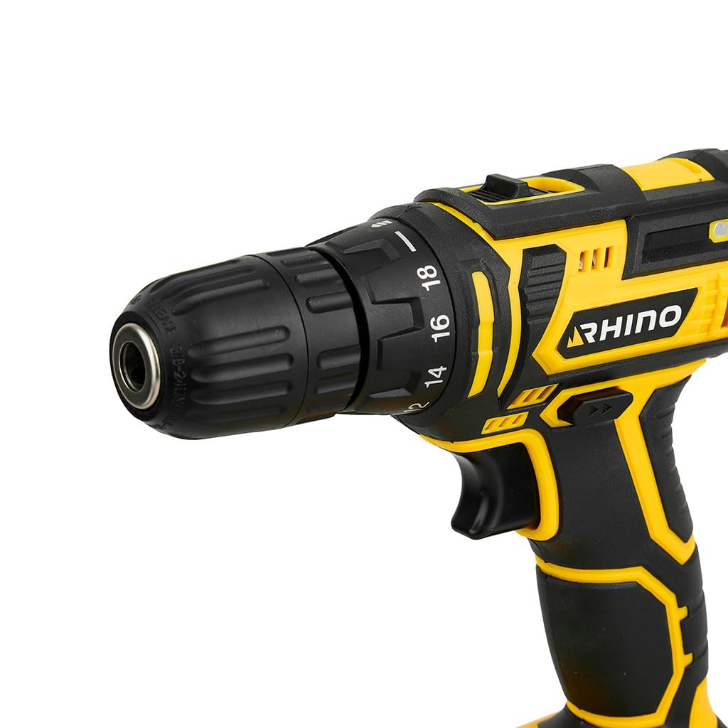 Rhino Expert 312116 16 V taladro inalámbrico 16 V y 2 baterías de iones de litio 1.3 ah
