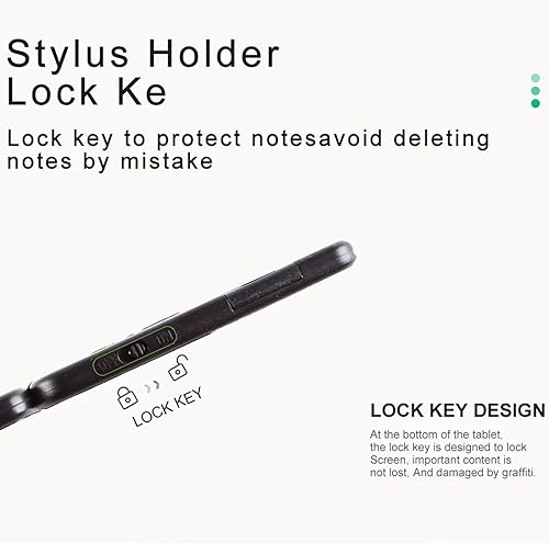 Miniatura 5 de Maizoon Calculadora solar con tableta de escritura, fuente de alimentación doble, bloc de notas plegable portátil, pantalla grande y diseño