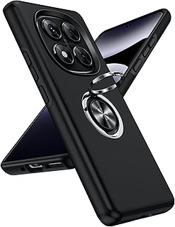 LeYi Case for Xiaomi Redmi Note 14 Pro 4G 5G/Note Pro Plus 5G Mobile Case, 360 Rotating Ring Metal Cover, TPU Anti-Shock C…