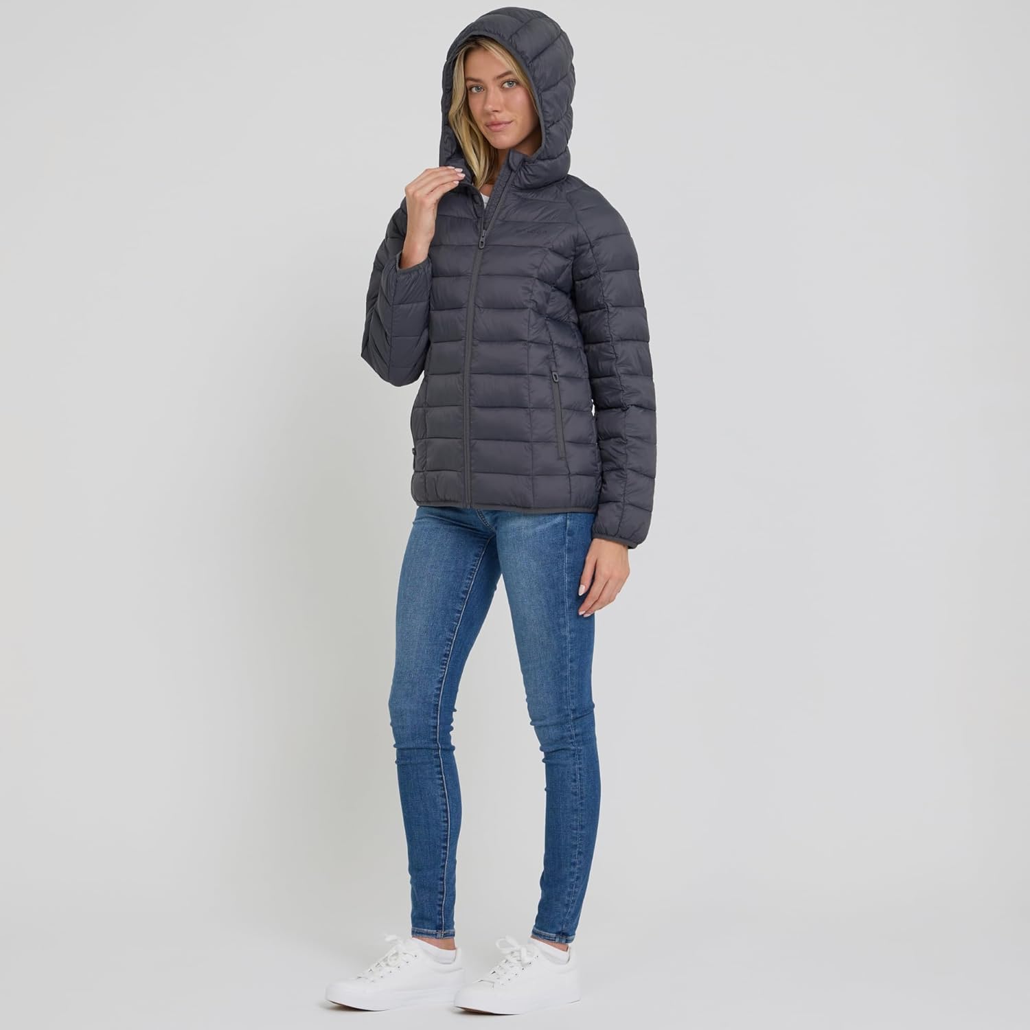 Spyder Packable Puffer Jacket Womens with Hood, Lightweight Full Zip Winter Quilted Womens Puffer Coat - Image 3