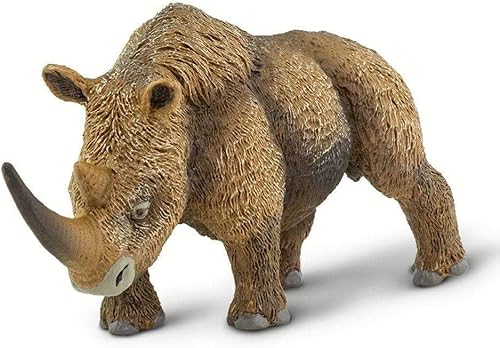 Miniatura 2 de Safari Ltd. Figura de rinoceronte lanudo – Figura detallada de plástico de 6.75 pulgadas – Divertido juguete educativo prehistórico para niños,