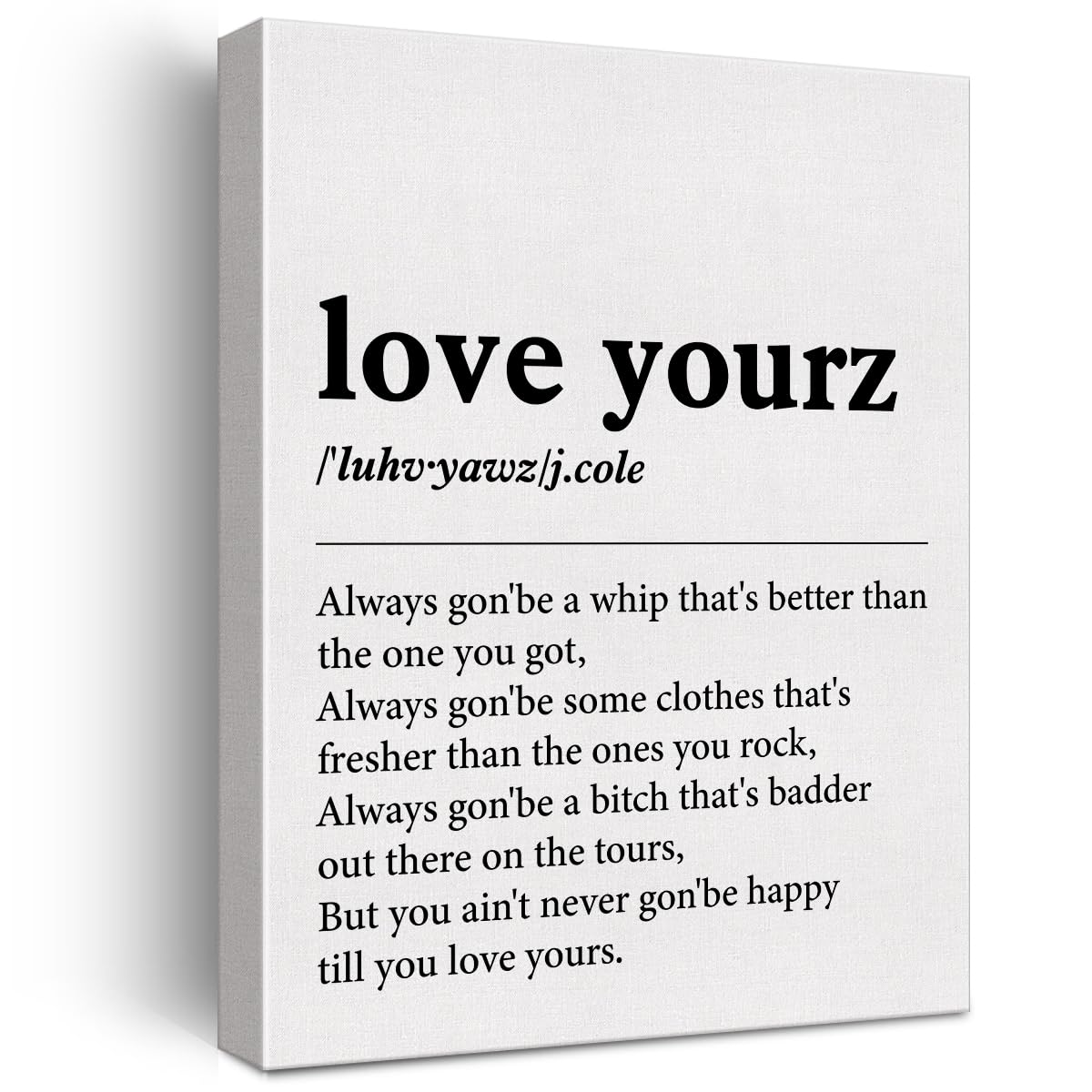 Elevate Your Space: The 'Love Yourz' Music Art Review