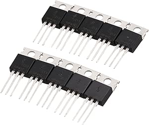 Lot De 10 Transistors MOSFET STP8NK100Z / P8NK100Z - Boîtier TO-220 - Pour électronique De Puissance