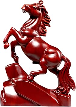 Chinese New Year 2026 Red Horse Statue Home Office Ornament 5.9"x3.9"