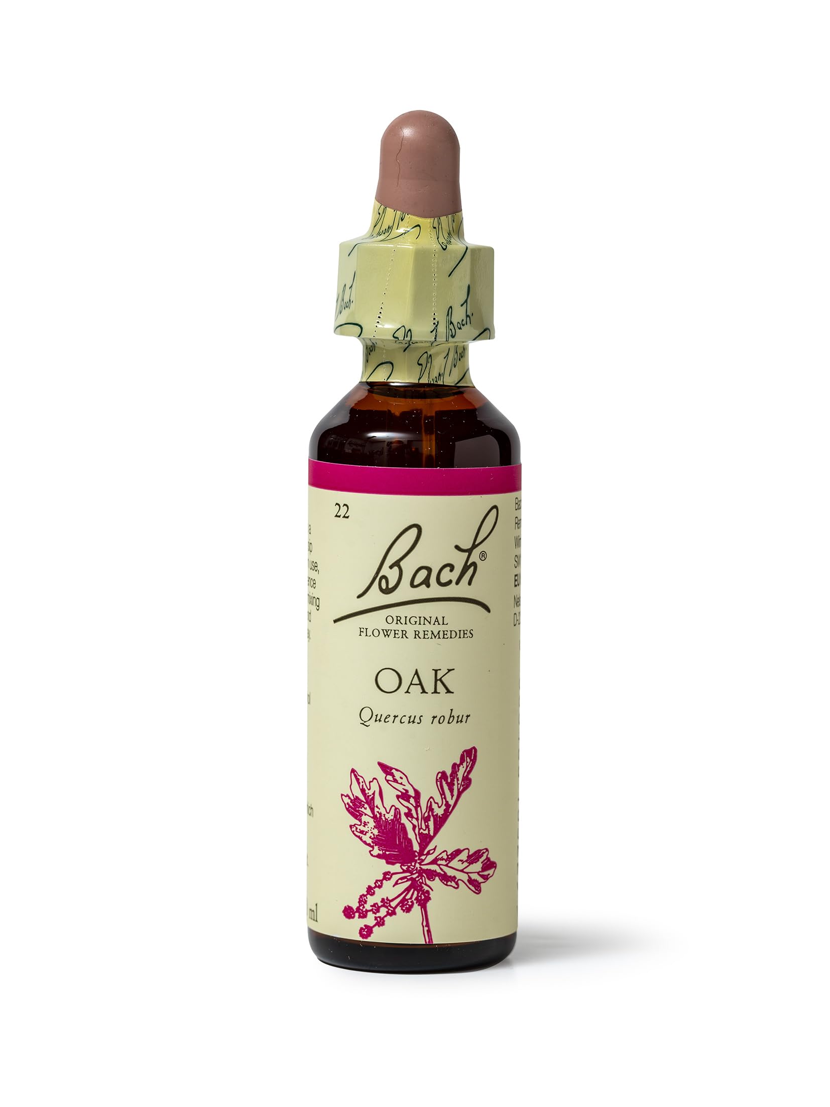 Bach Original Flower Remedies (Oak) Find Joy & Hope, Have Endurance, Emotional Wellness, Natural Flower Essence, 20ml
