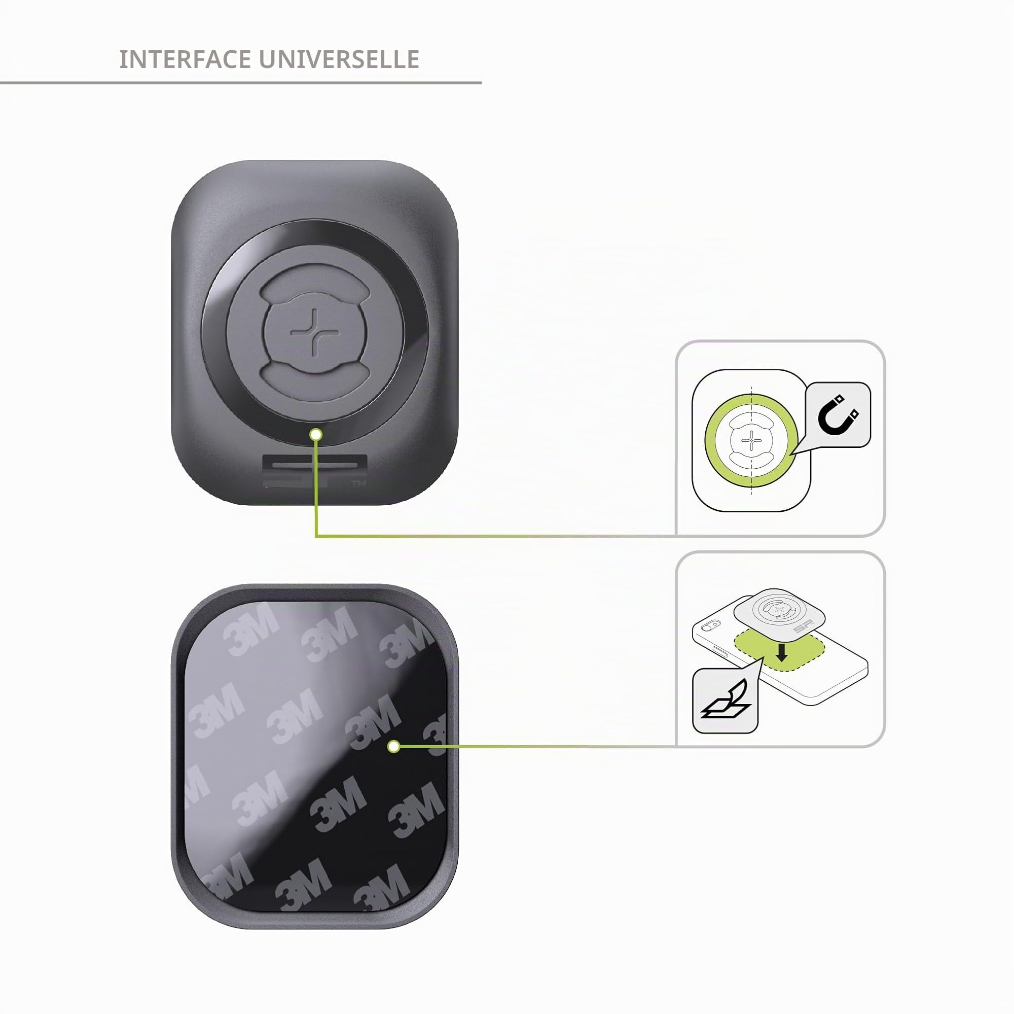 SP Connect Support Universel de Téléphone Portable pour Moto - Support Smartphone pour Moto et Cyclomoteur - Verrouillage Rotatif, Prise en Pince Solide - Accessoire pour Motards