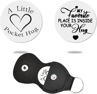 Sisadodo Pocket Hug Token Long Distance Relationship Gifts for Women Men Thinking of You Token Gifts for Son Daughter Friends