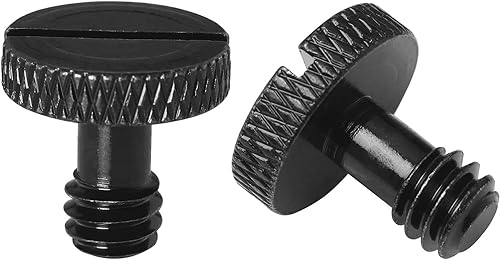 Miniatura 3 de Tornillo de cámara LUORNG 4PCS 14 Tornillo ranurado para cámara Ttrípode Placa de liberación rápida