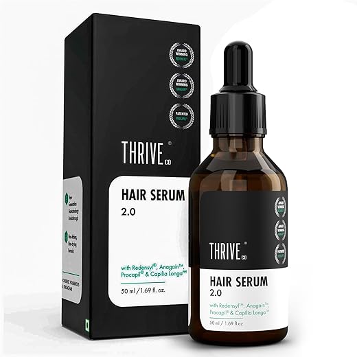 ThriveCo Hair Growth Serum | with Redensyl, Anagain, Procapil & Capilia Longa For Hair Fall Control | For Men & Women | 50ml