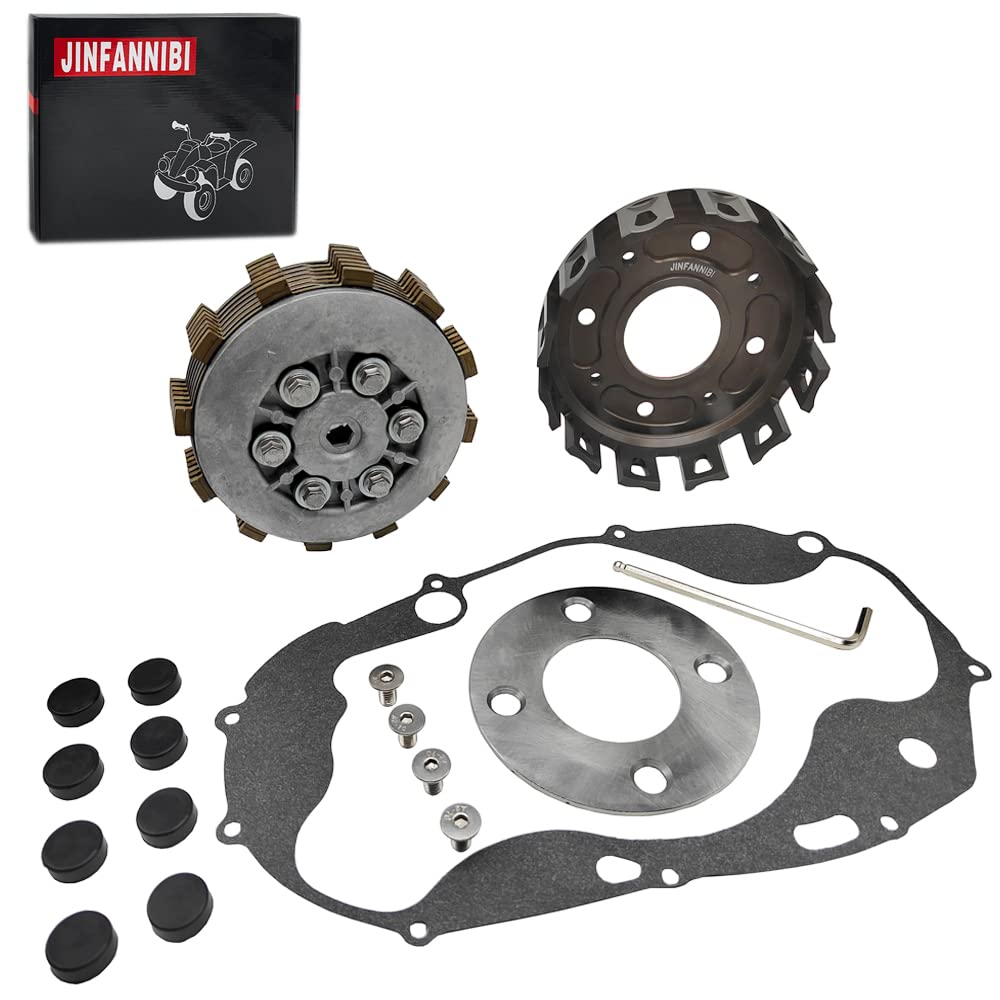 Amazon.co.jp JINFANNIBI CNC ビレット 高耐久 クラッチカバー ガスケットキット ヤマハ Banshee 350