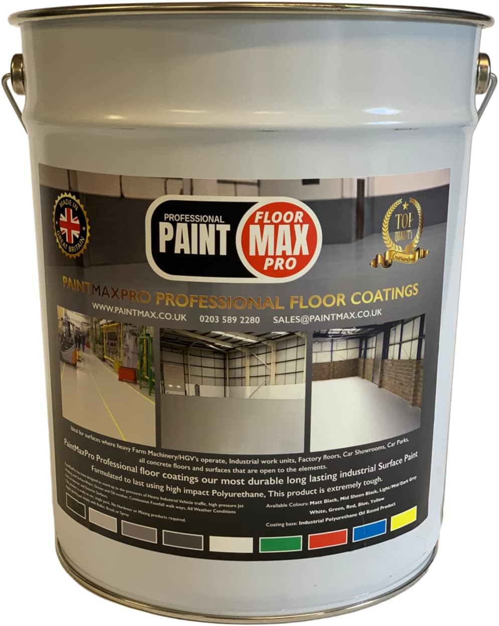 Leyland Trade Heavy Duty Floor Paint Nimbus Grey 5L Amazon.co.uk