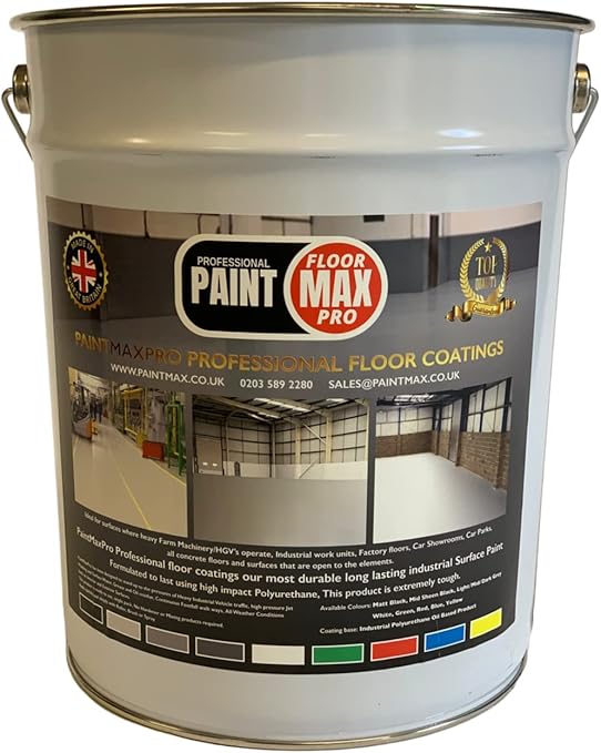 20l Heavy Duty PU350 Grey Concrete Floor Paint, Industrial Grade