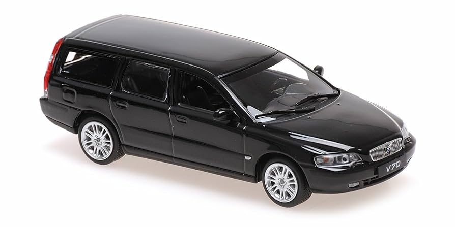 希少　MINICHAMPS Volvo V70 Break 1998 ブラック Minichamps - Volvo V70 Break Black 2000 - 1/43 Scale - Metal