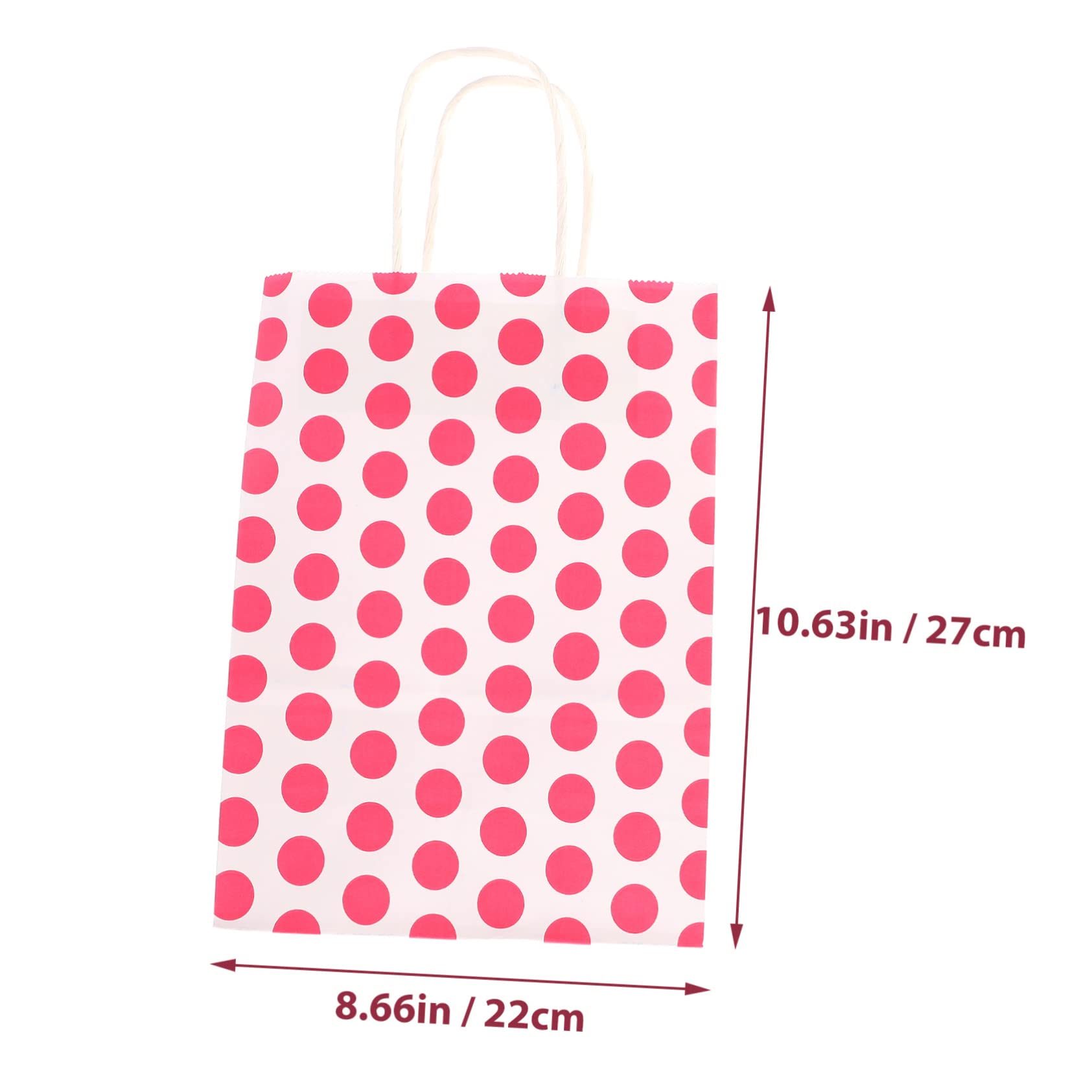 Paquet Présents en Papier Kraft 24 Pièces, Style Élégant pour Fêtes | Motif à Pois, Format Compact, Usage Noël et Mariages, Lot de 24 Sachets pour Emballage