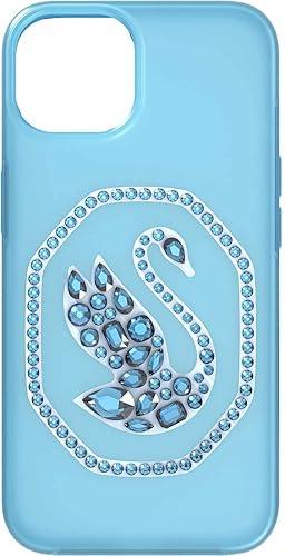 Miniatura 4 de Swarovski Signum - Funda para iPhone 13 Pro Max, color azul con motivo de cisne Swarovski y cristales de Swarovski azules, parte de la colección
