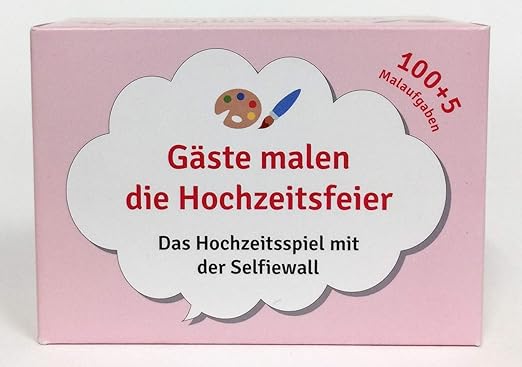 Selfiewall Hochzeitsspiel 100 Karten Mit Kreativen Aufgaben Gaste Malen Die Hochzeitsfeier Partyspiel Hochzeitsgeschenk Amazon De Spielzeug