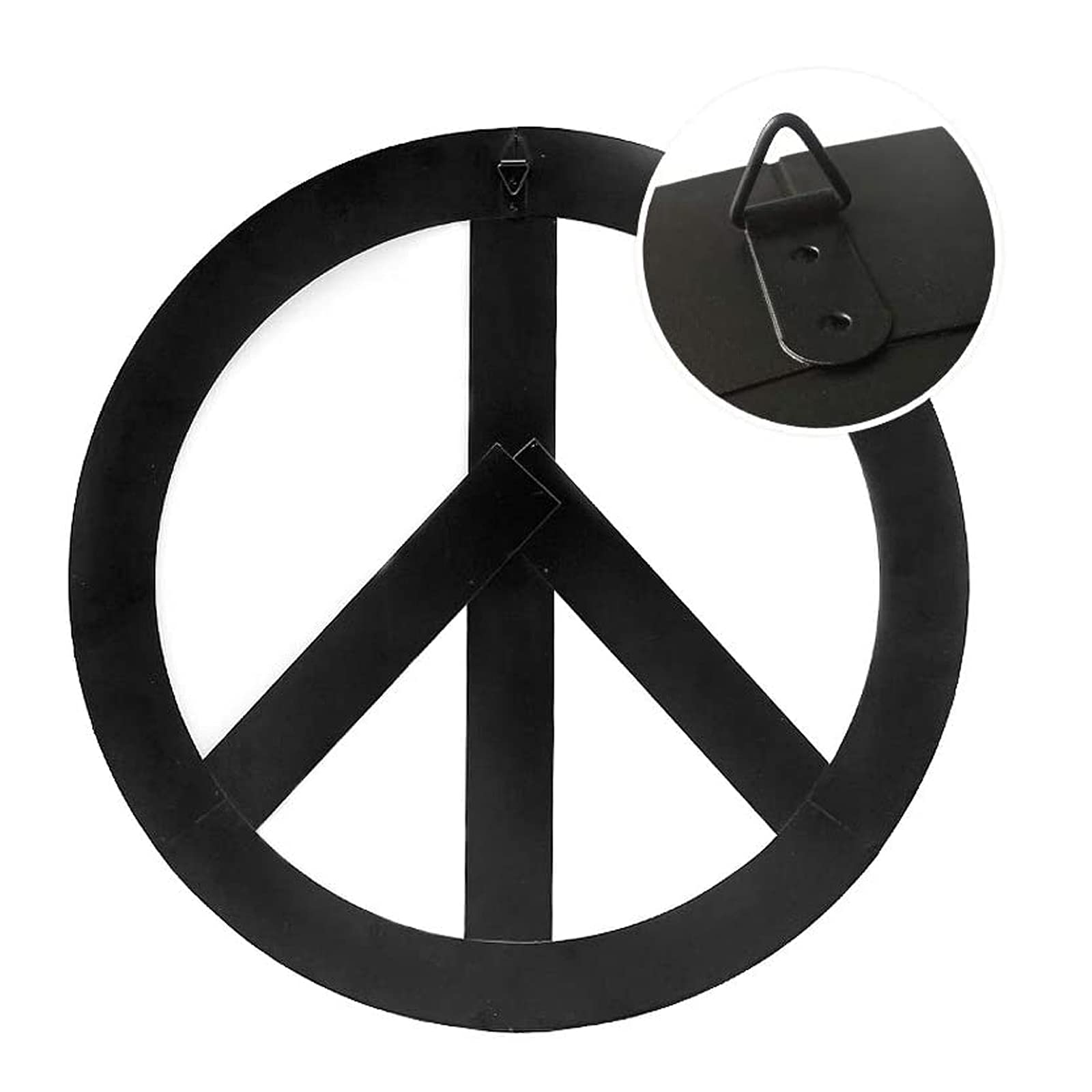 Amazon.com: Metal Peace Sign Red Hanging Ornament Rustic Wall Art