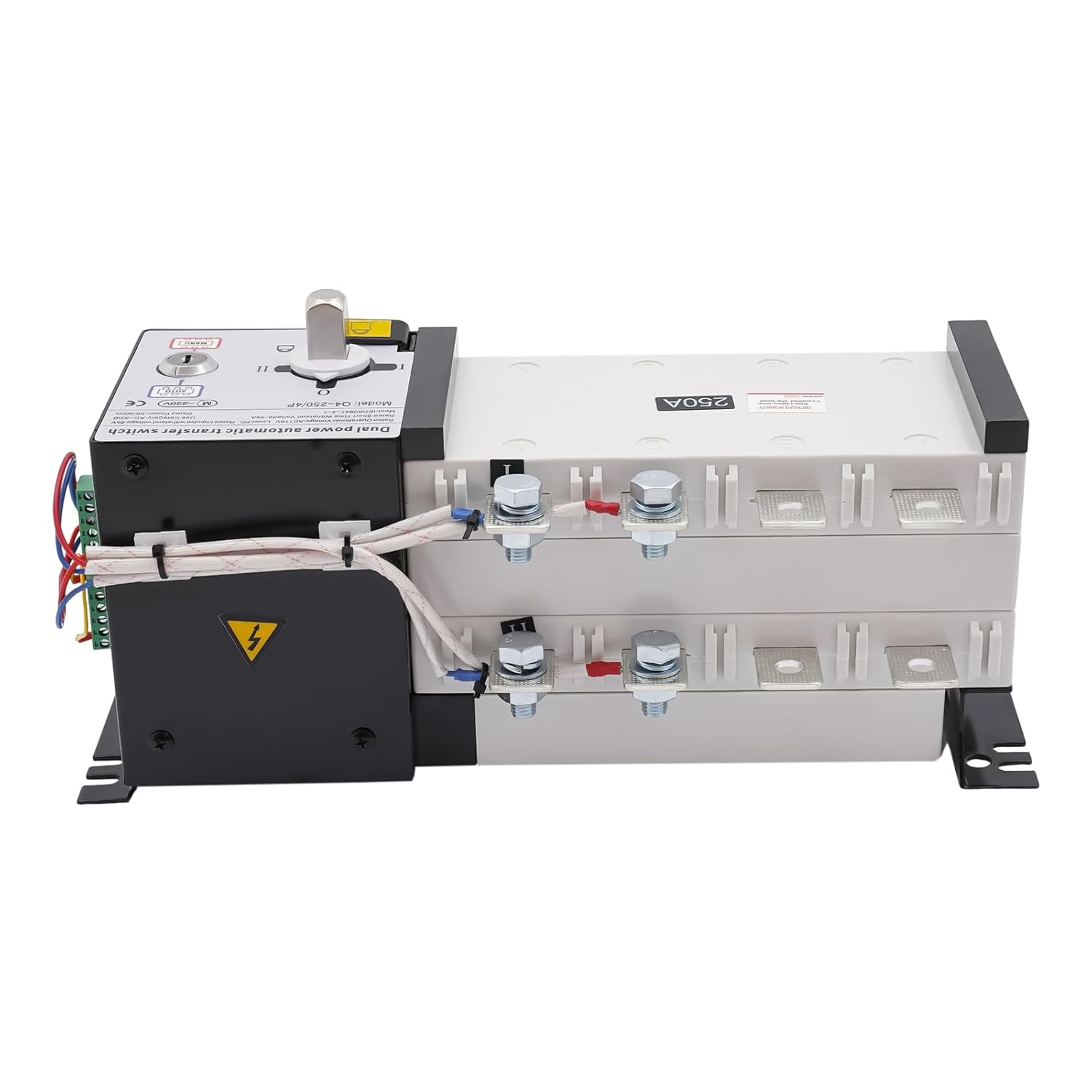 Automatic Transfer Switch Dual Power Automatic Transfer Switch Electronic Power Circuit Breaker with Handle Heavy Duty Safety Switches for Shopping Malls, Factories