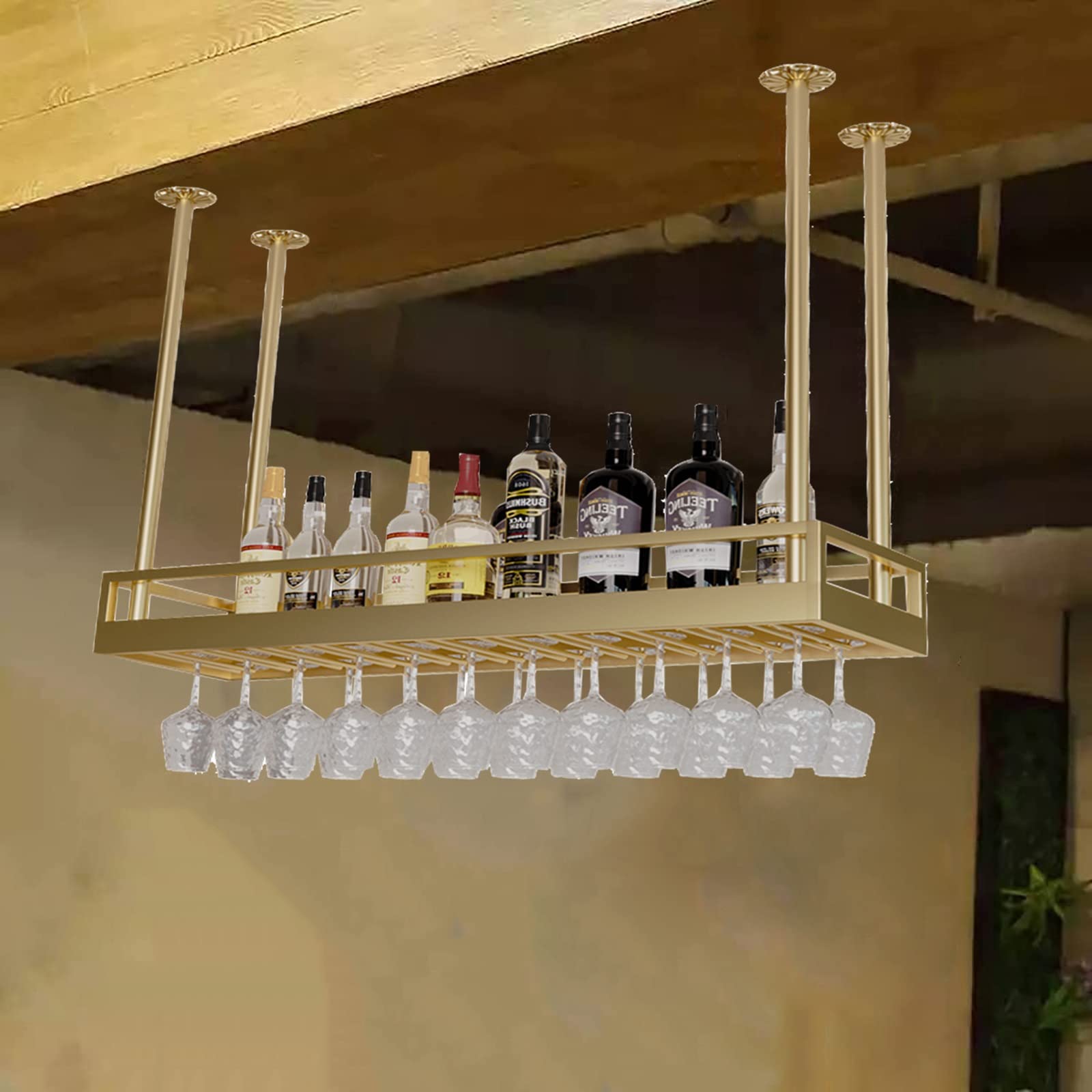 Casier à vin rustique pour une ambiance bistrot chaleureuse en cuisine