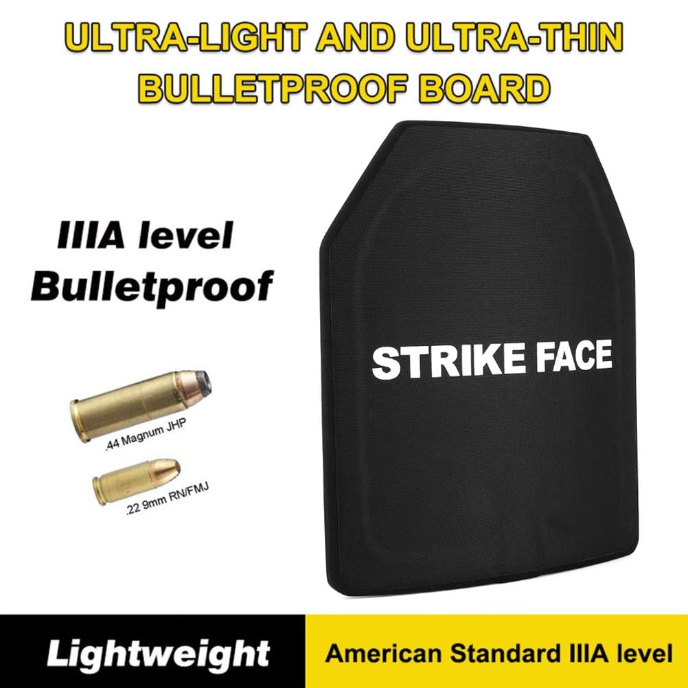 2er-Pack NIJ IIIA Ballistische Platte 25 x 30 cm, leichte kugelsichere PE-Platte für Taktische Weste, Rucksackeinsatz, Multi-Hit-Schutz