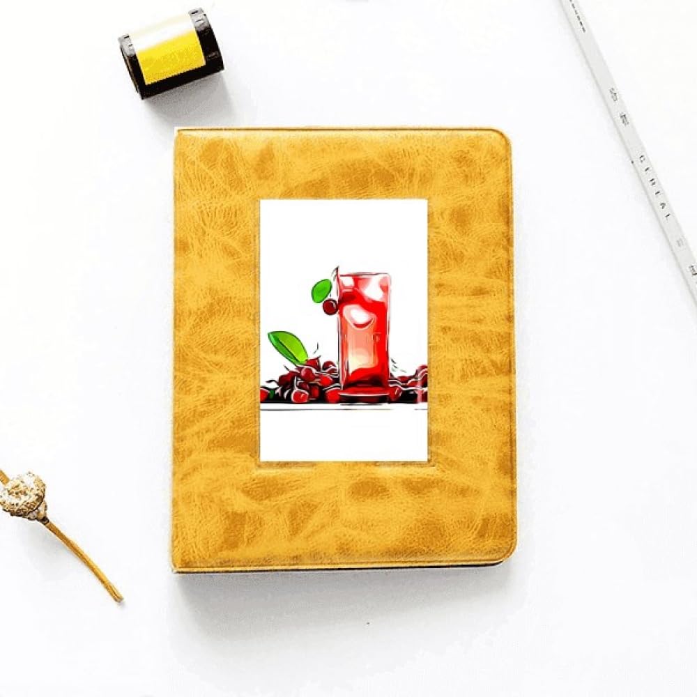 no/no Outline Cherrys Iced Juice Drawing Photo Album Family Wedding Picture 4x6