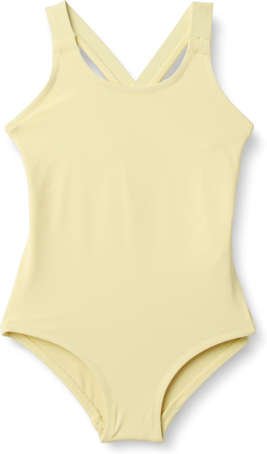 Amazon Essentials Girls and Toddlers' Cross-Back One-Piece Swimsuit